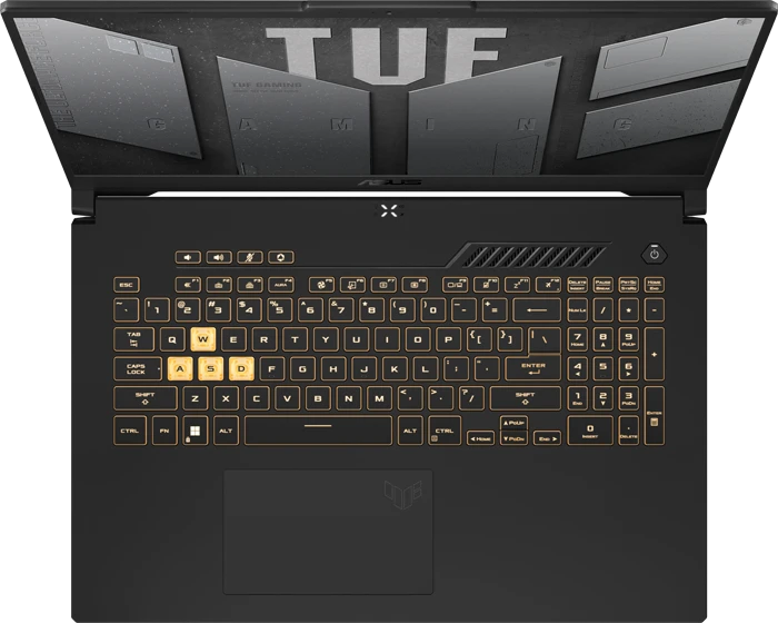 لپ تاپ گیمینگ 17.3 اینچ ASUS مدل TUF Gaming F17 FX707ZC4-HX039 (i5 12500H-8GB-512GB SSD-RTX 3050-FHD-Backlight)