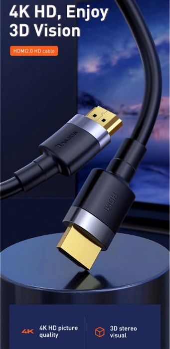 کابل 2 متری HDMI باسئوس مدل CADKLF-F01