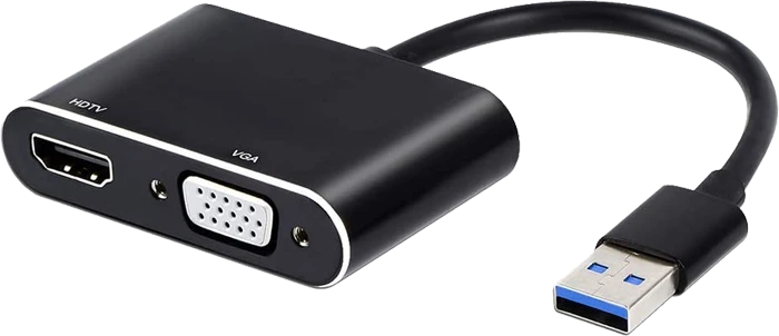 K-NET K-COUA30HV USB 3.0 HDMI+VGA ADAPTER FULLHD 1080P