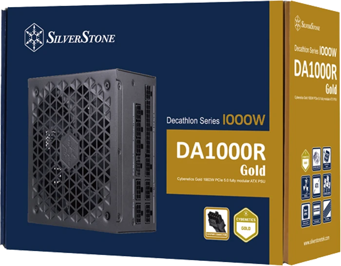 پاور 1000 وات Silver stone مدل DA1000R Gold 80 Plus Gold