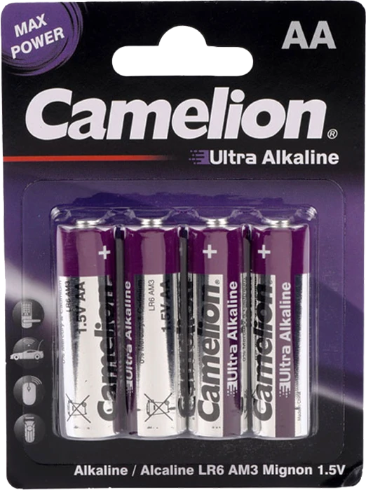 باتری قلمی 4 عددی Camelion مدل Ultra Alkaline LR6-BP4UT