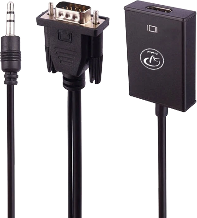 کابل تبدیل VGA به HDMI ایکس پی پروداکت مدل XP-T906M همراه با کابل AUX