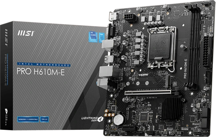 مادربرد MSI مدل PRO H610M-E