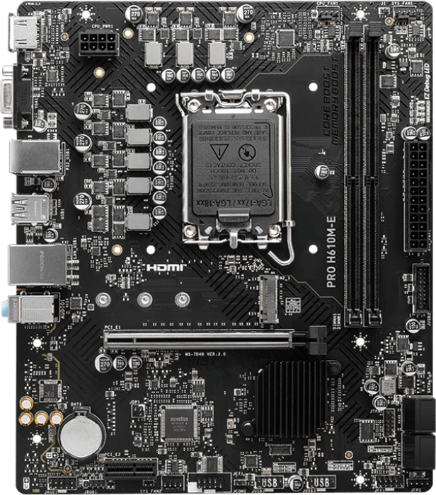 مادربرد MSI مدل PRO H610M-E