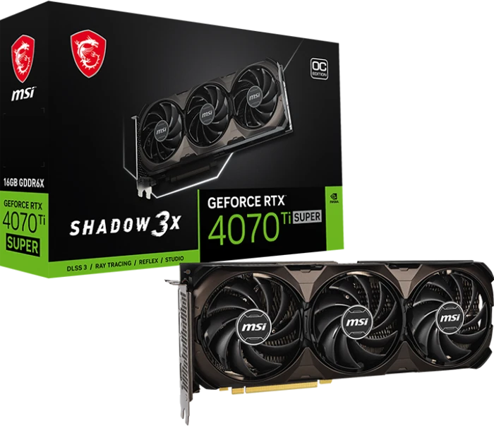 کارت گرافیک MSI مدل GeForce RTX 4070 Ti SUPER 16G SHADOW 3X OC