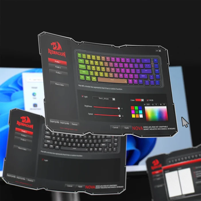 کیبورد سیمی Redragon مدل NOVA K709 RGB