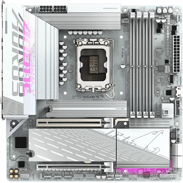 مادربرد GIGABYTE مدل B860M AORUS ELITE WIFI6E ICE
