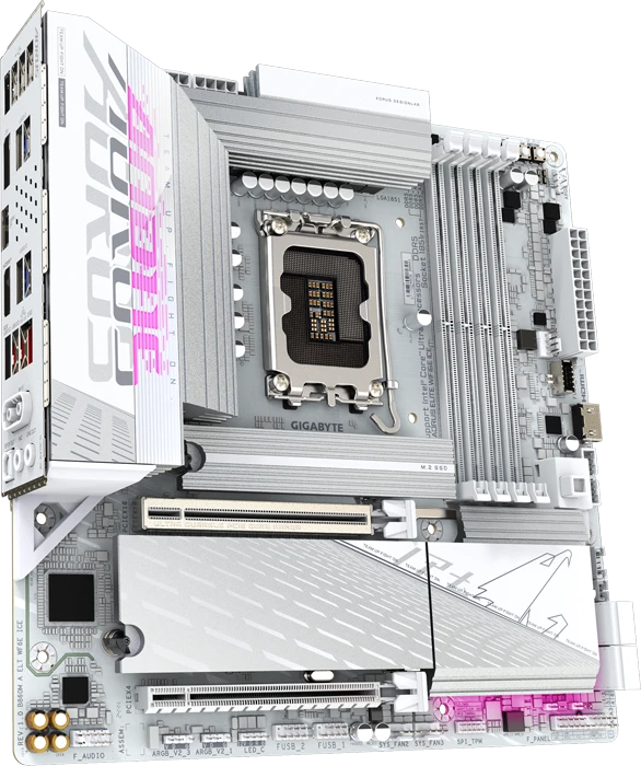 مادربرد GIGABYTE مدل B860M AORUS ELITE WIFI6E ICE