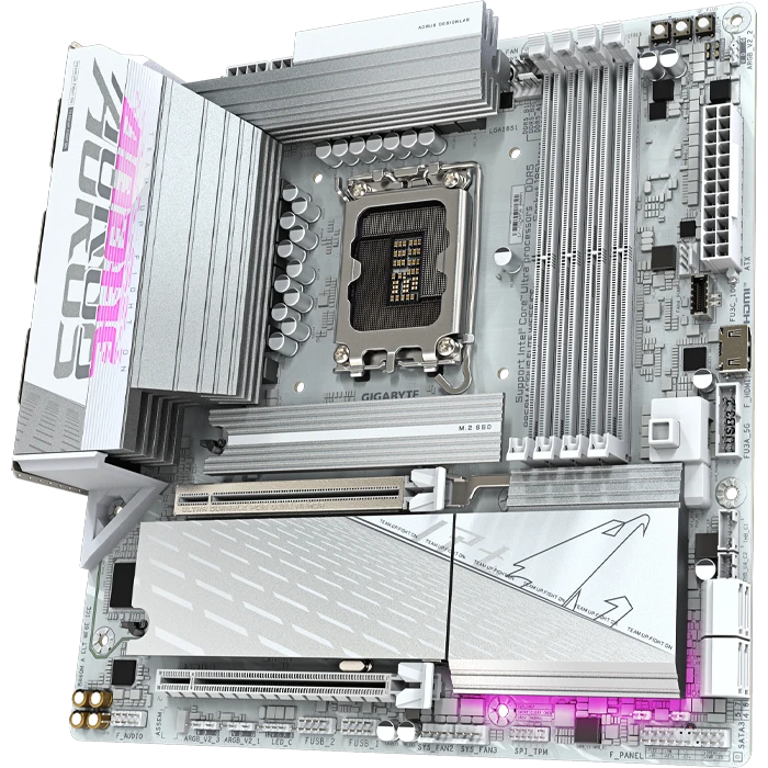 مادربرد GIGABYTE مدل B860M AORUS ELITE WIFI6E ICE