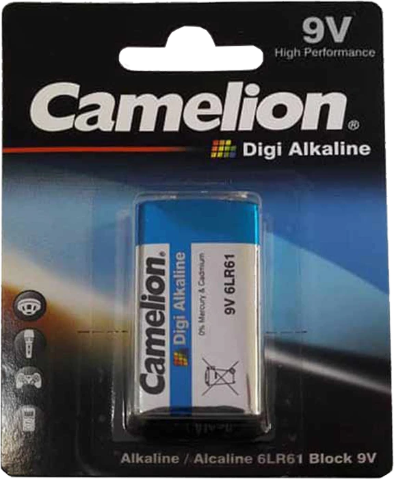 باتری کتابی Camelion مدل Digi Alkaline 6LR61-BP1DG