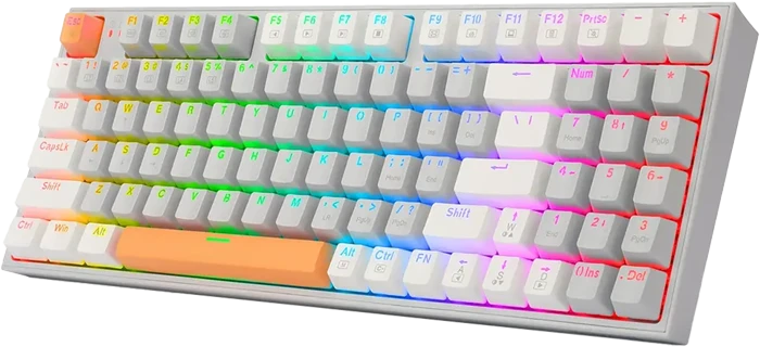 کیبورد سیمی گیمینگ Redragon مدل KITAVA K636 GWO RGB با سوئیچ قرمز