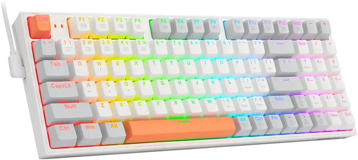 کیبورد سیمی گیمینگ Redragon مدل KITAVA K636 GWO RGB با سوئیچ قرمز