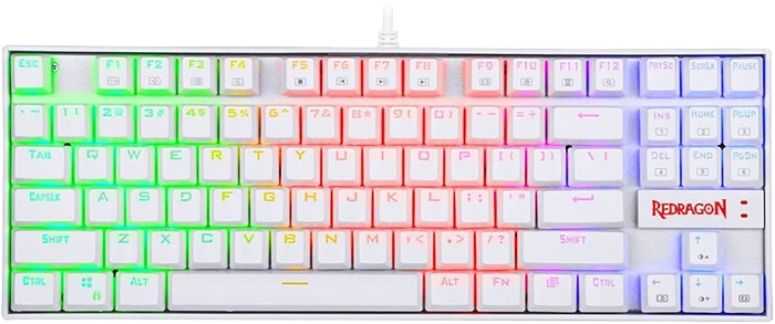 REDRAGON GAMING KUMARA K552 RGB-1 BLUE SWITCH WHITE TAKHTJAMSHID MECHANICAL KB