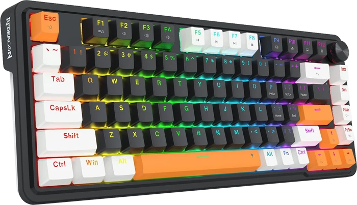کیبورد سیمی گیمینگ Redragon مدل LANDSHAKER K714WBO RGB