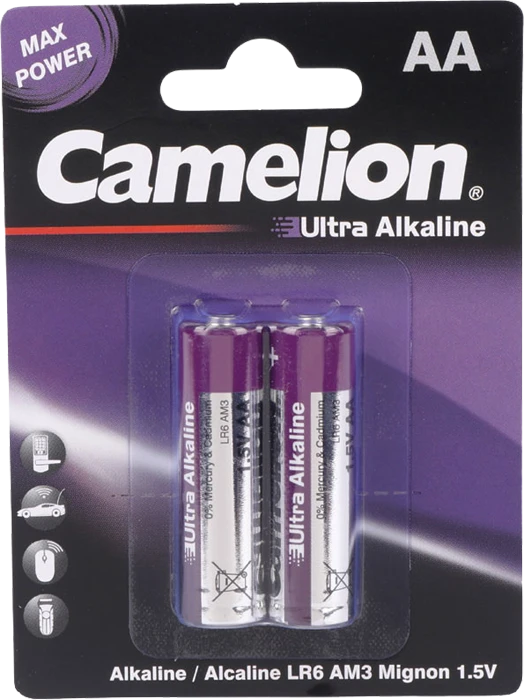 باتری قلمی 2 عددی Camelion مدل Ultra Alkaline LR6-BP2UT