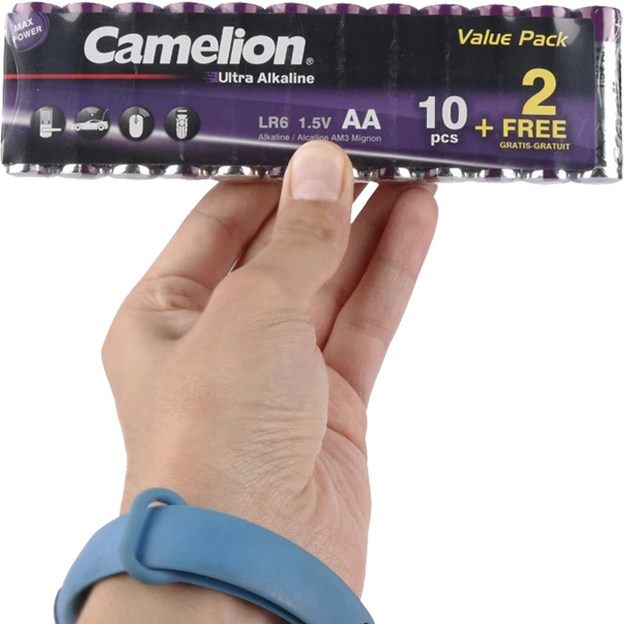 باتری قلمی 12 عددی Camelion مدل Ultra Alkaline LR6-SP10+2UT