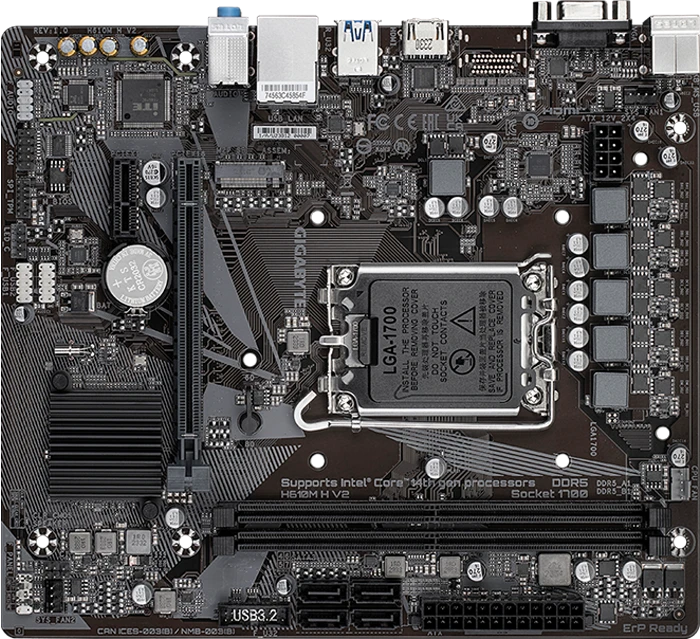 مادربرد GIGABYTE مدل H610M H V2 (rev. 1.0)