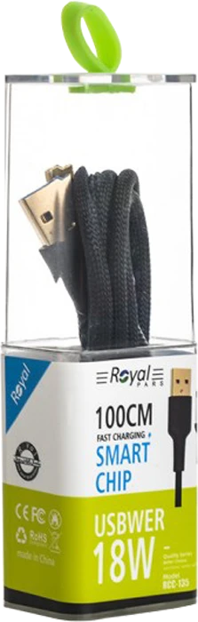 کابل شارژ 1 متری USB به Type-C رویال مدل RCC-135