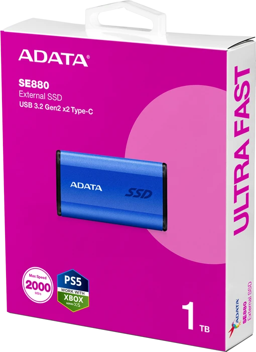 حافظه SSD اکسترنال 1 ترابایت Adata مدل SE880