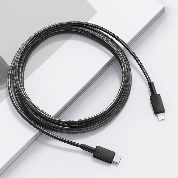 کابل شارژ 1.8 متری Type-C به Lightning انکر مدل 322 A81B6