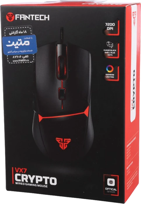 موس سیمی گیمینگ Fantech مدل CRYPTO VX7