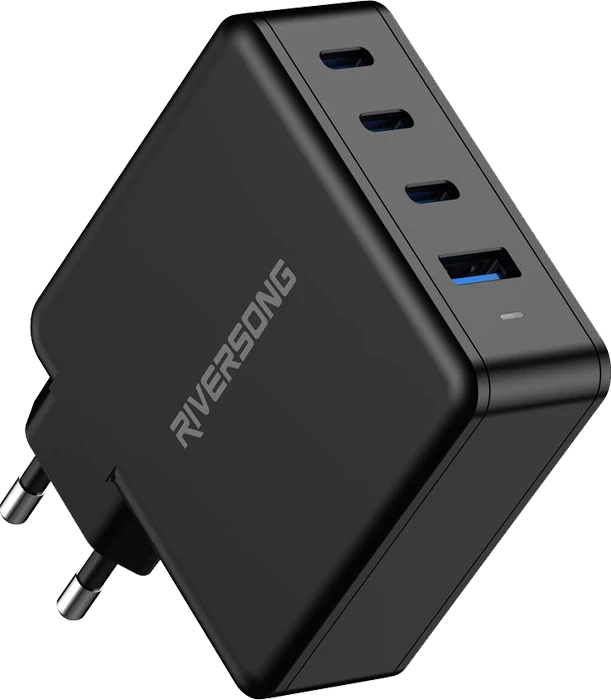 RIVERSONG POWERKUB G100 AD105 100W FAST CHARGE BLACK WALL CHARGER