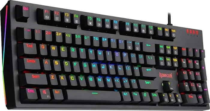 کیبورد سیمی گیمینگ Redragon مدل K592 PRO RGB با سوئیچ آبی