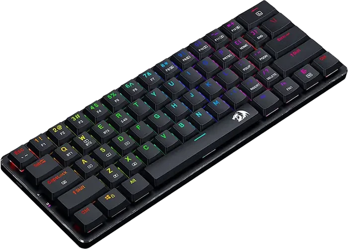 کیبورد بی سیم گیمینگ Redragon مدل Elise K615P-KBS با سوئیچ آبی