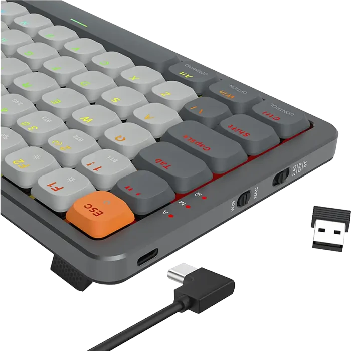 کیبورد بی سیم گیمینگ Redragon مدل Azure K652 PRO RGB با سوییچ قرمز