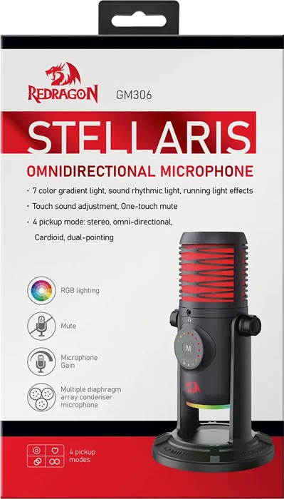 میکروفون گیمینگ Redragon مدل Stellaris GM306
