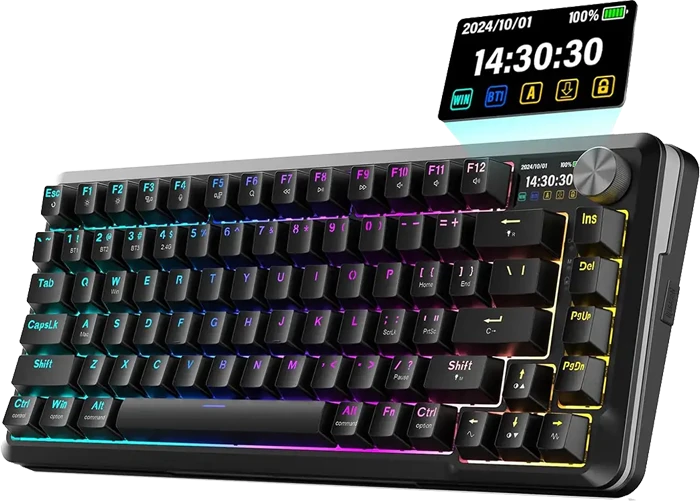 کیبورد بی سیم گیمینگ Redragon مدل K708 PRO Black RGB