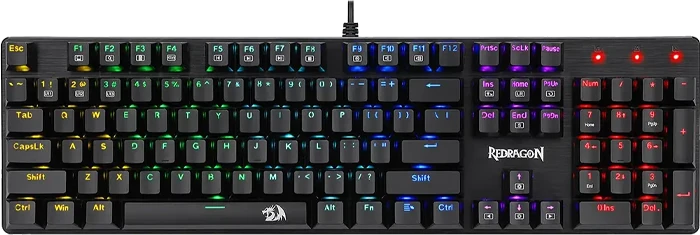 کیبورد سیمی گیمینگ Redragon مدل Sindri K671 RGB با سوئیچ قرمز