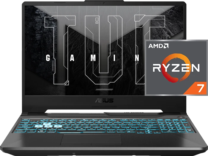 لپ تاپ گیمینگ 15.6 اینچ ASUS مدل TUF Gaming A15 FA506NFR-HN114 (R7 7437HS-16GB-512GB SSD-RTX2050-FHD-Backlite)