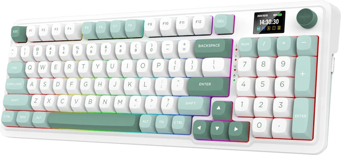کیبورد بی سیم گیمینگ Redragon مدل GALATIN PRO 719WG RGB با سوئیچ Mint Mambo