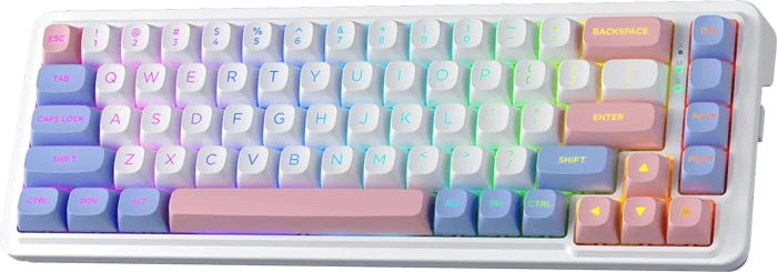 کیبورد بی سیم گیمینگ Redragon مدل NOVA PRO K709 WBP RGB با سوئیچ Mint Mambo