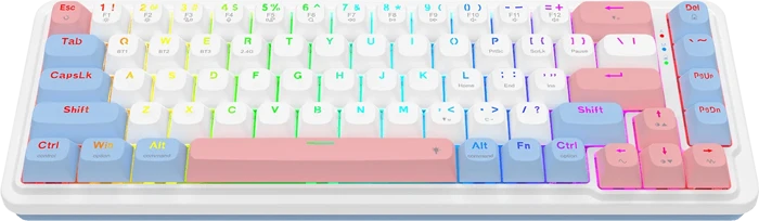 کیبورد بی سیم گیمینگ Redragon مدل NOVA PRO K709 WBP RGB با سوئیچ Mint Mambo