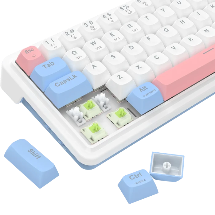 کیبورد بی سیم گیمینگ Redragon مدل NOVA PRO K709 WBP RGB با سوئیچ Mint Mambo