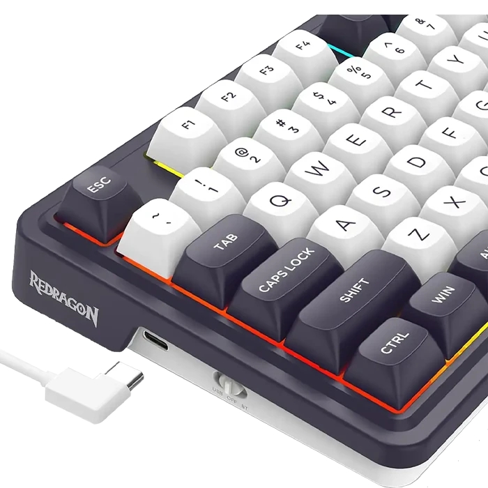 کیبورد بی سیم گیمینگ Redragon مدل FINKE QMK K715 RGB
