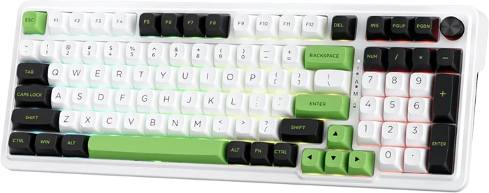 کیبورد بی سیم گیمینگ Redragon مدل EISA MAX K686 WBG با سوئیچ Mint mambo