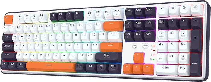 کیبورد بی سیم گیمینگ Redragon مدل WYVERN K689 WBO PRO RGB با سوئیچ Mint mambo