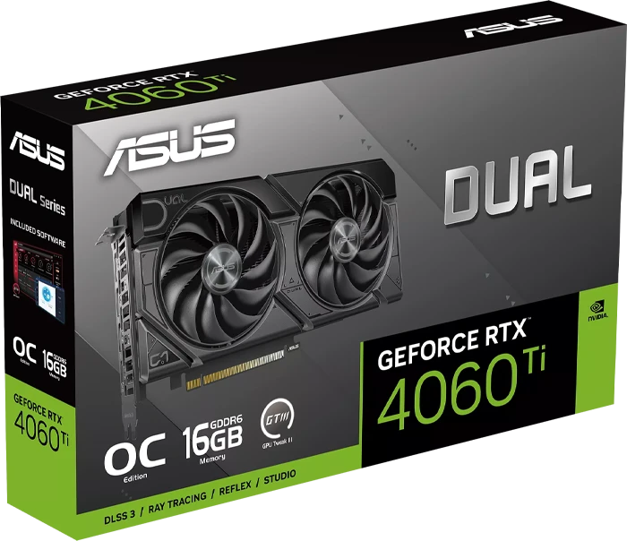 کارت گرافیک ASUS مدل Dual GeForce RTX 4060 Ti EVO OC Edition 16GB GDDR6