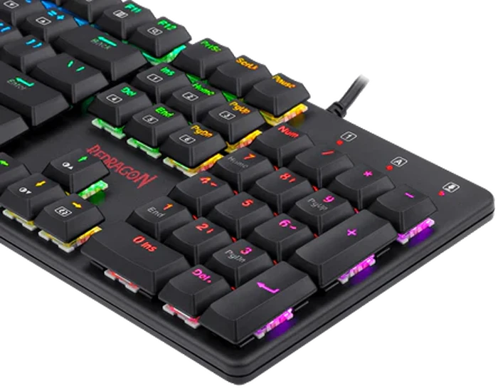 کیبورد سیمی گیمینگ Redragon مدل Shrapnel K589 RGB با سوئیچ آبی