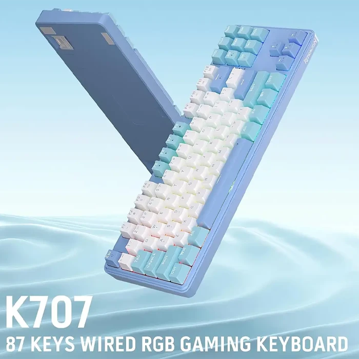 کیبورد سیمی گیمینگ Redragon مدل Starblade K707 WBB RGB