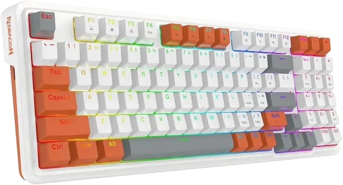 کیبورد سیمی گیمینگ Redragon مدل Gloria K664 WOG RGB با سوئیچ قرمز