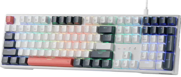 کیبورد سیمی گیمینگ Redragon مدل Trundle K668 RGB با سوئیچ قرمز
