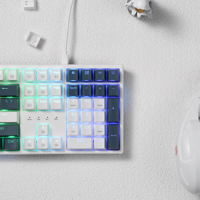 کیبورد سیمی گیمینگ Redragon مدل Trundle K668 RGB با سوئیچ قرمز