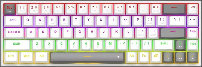 REDRAGON GAMING LENA PRO K705WG-R WHITE/GRAY TAKHTJAMSHID MECHANICAL KB