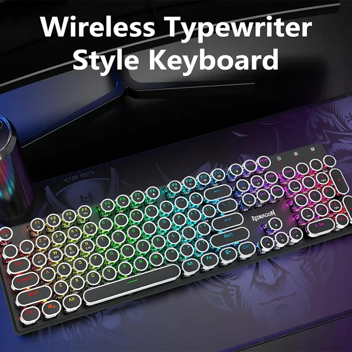 کیبورد بی سیم گیمینگ Redragon مدل Flare K710 Pro RGB با سوئیچ آبی