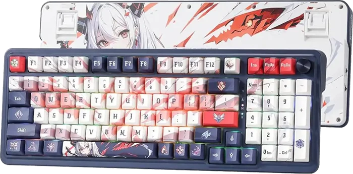 کیبورد بی سیم گیمینگ Redragon مدل EISA K686 AK PRO RGB با سوئیچ قرمز