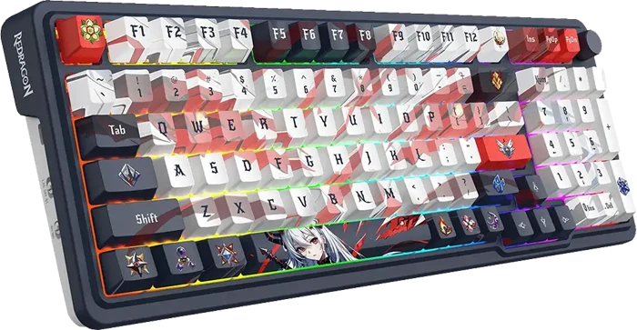 کیبورد بی سیم گیمینگ Redragon مدل EISA K686 AK PRO RGB با سوئیچ قرمز